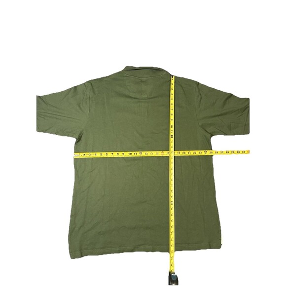 Vintage Avirex Polo Shirt Mens XL Green Short Sleeve Cotton Y2K - Picture 5 of 5